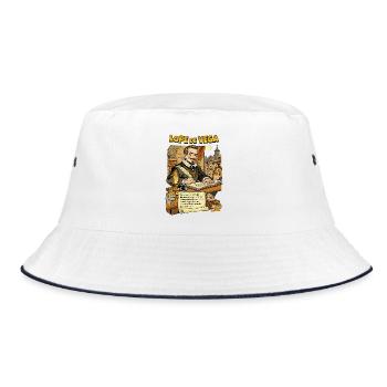 Lope de Vega - Bucket Hat - Weiß/Navy - Vorne