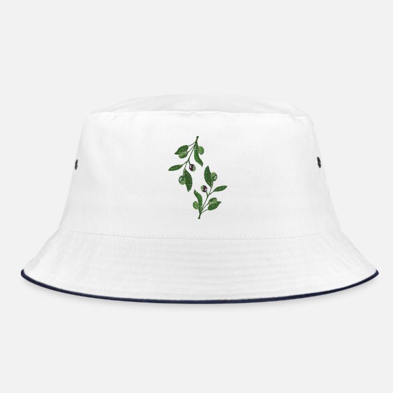 olive branches Mosaic Green Bucket Hat