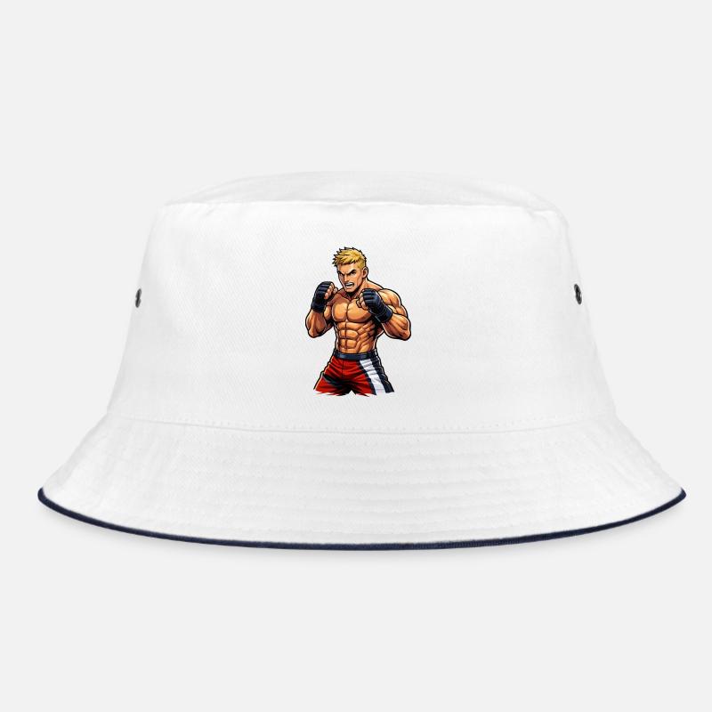 Mma fighter with muscles Bucket Hat