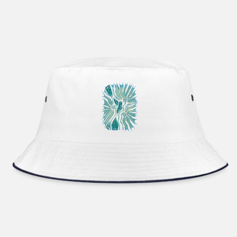 Floraison tropicale abstraite en sarcelle Bob