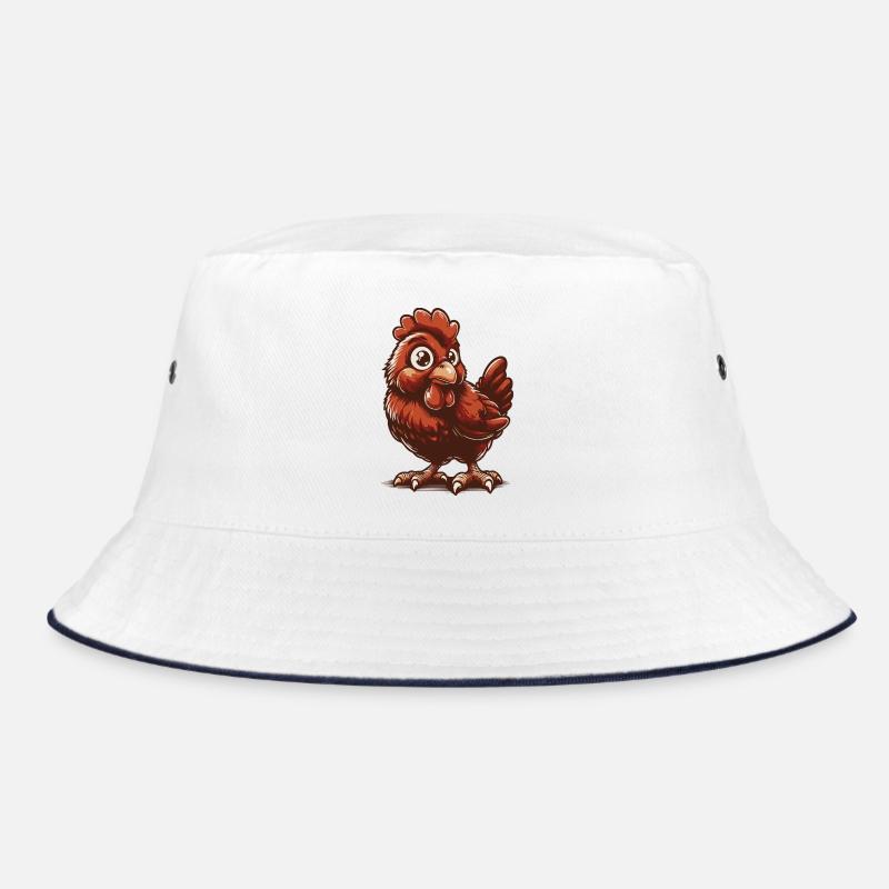cute chick - Bucket Hat - white/navy