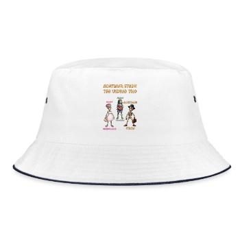 Mortimer Stride - The Undead Trio Animation Series - Bucket Hat - white/navy - Front