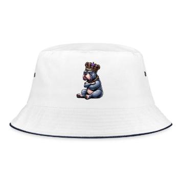 American Bully Bully Pit Bullys Bully Owner - Bucket Hat - white/navy - Front