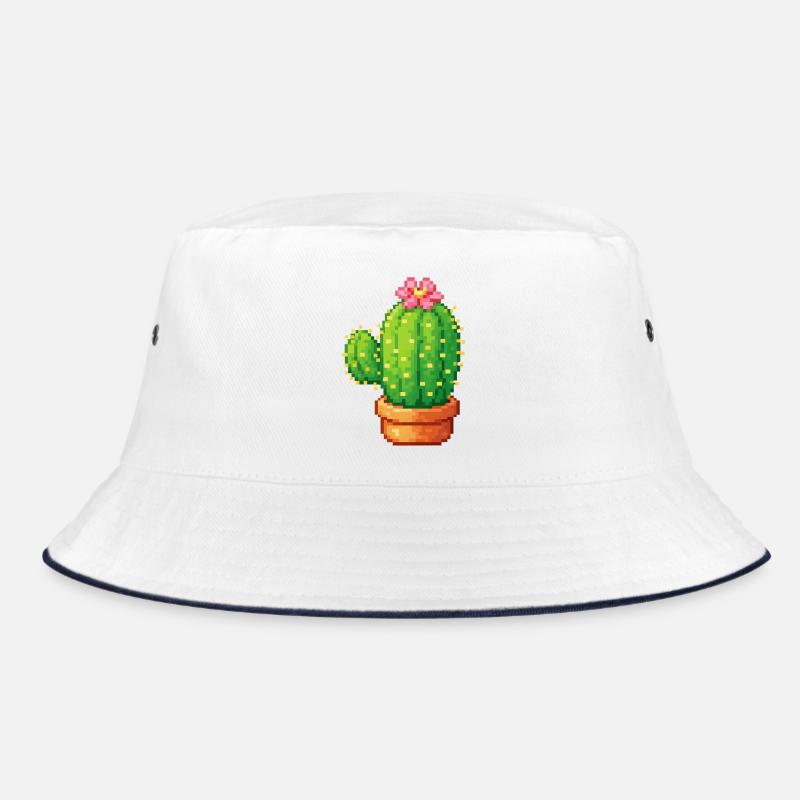 Cactus pixel avec fleur Bob