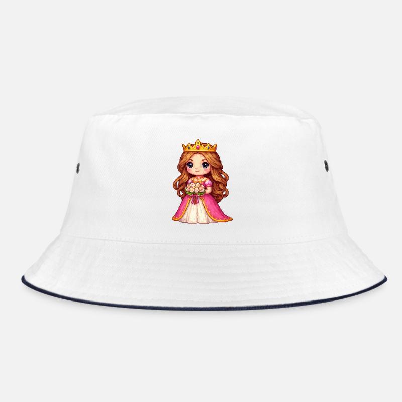Pixel Princess Flower Queen Bucket Hat