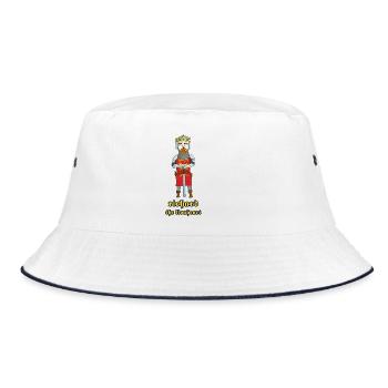 Richard the Lionheart: The Crusader King - Bucket Hat - white/navy - Front