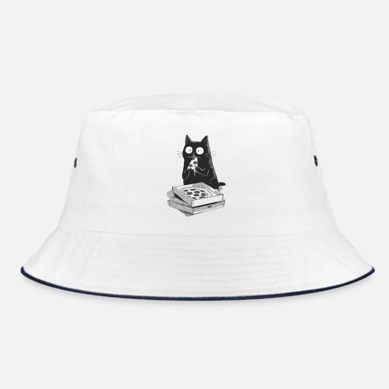 Pizza-Katze Bucket Hat