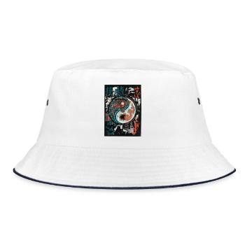 Yin et Yang cool - Bob - blanc/marine - Devant