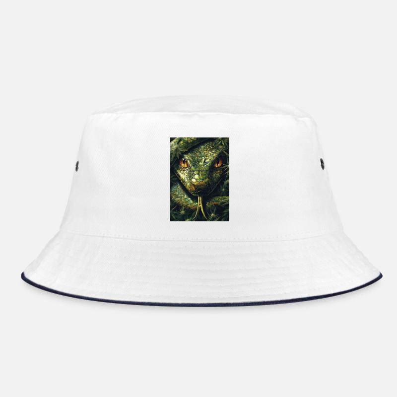 Œil de serpent avec motif de feuilles Bob