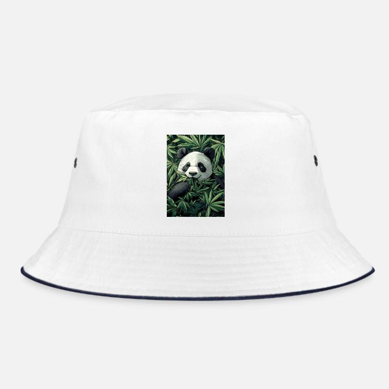 Panda dans le rêve de feuille de cannabis Bob