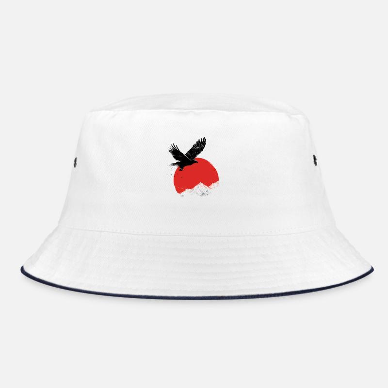 eagle on Red Sun Bucket Hat