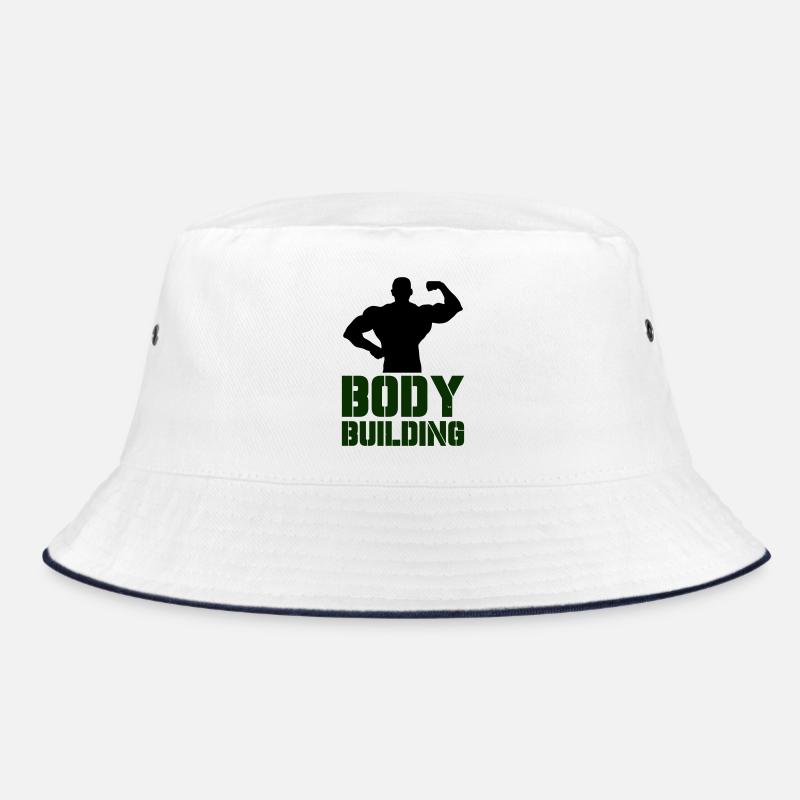 Powerful Bodybuilding Typography Bucket Hat