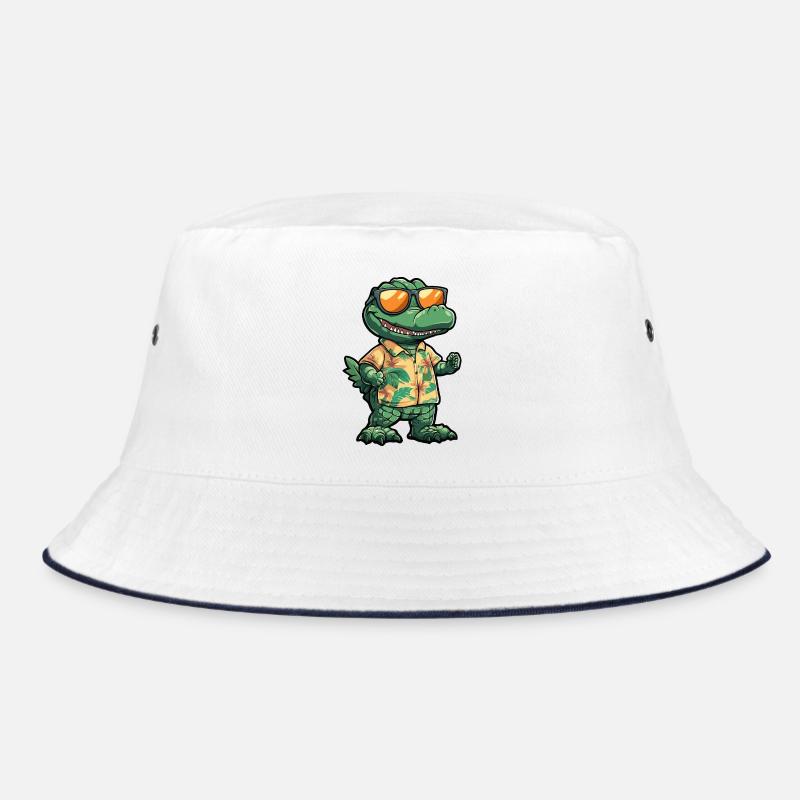 Aligator Comic Vacation Bucket Hat