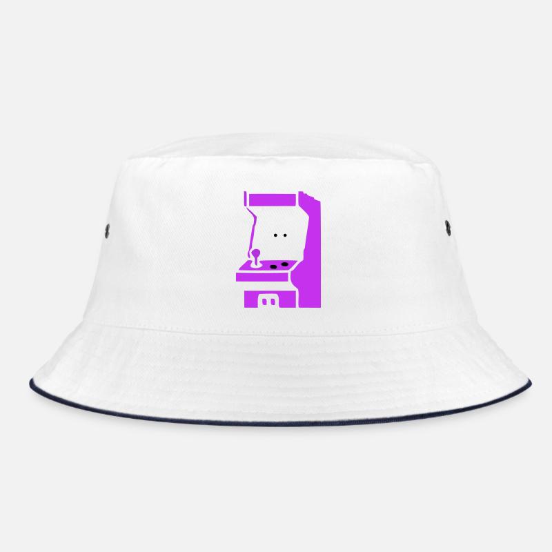 Arcade Silhouette Slot Machine Bucket Hat