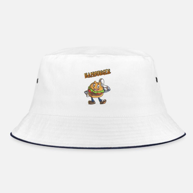 hamburger - Bob - blanc/marine