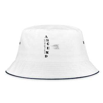 ASCEND – Your Ascension to Consciousness - Bucket Hat - white/navy - Front