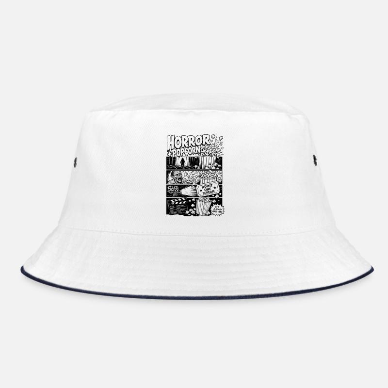 Horror Plus Popcorn Retro Bucket Hat