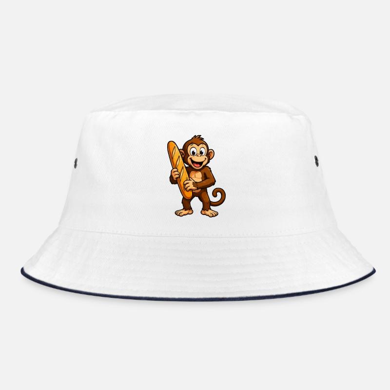 Affe mit Baguette Bucket Hat