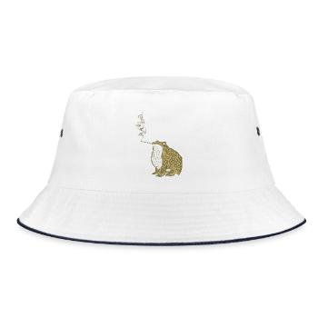 Fumée de grenouille japonaise funky - Bob - blanc/marine - Devant