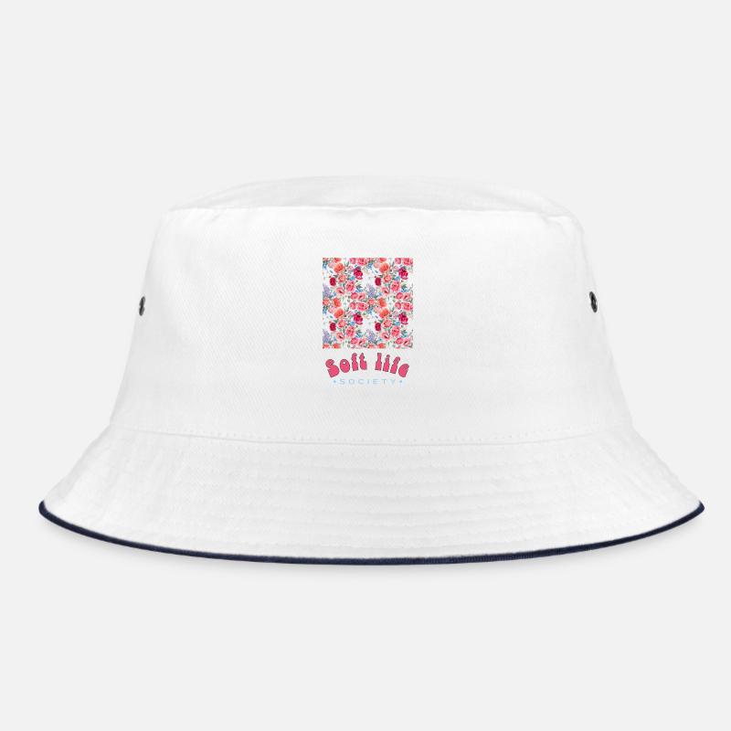 Gentle Blossoms Soft Life Graphic Bucket Hat