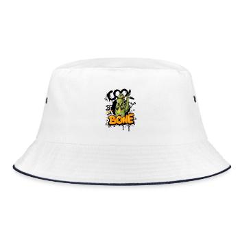 Police Dino BONE Casual - Bob - blanc/marine - Devant