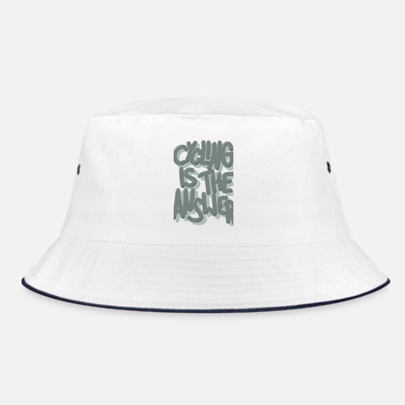 Cycling is the answer pastellgruen Bucket Hat