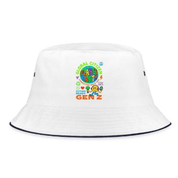 Global Citizen Planet Earth Gen Z - Bob - blanc/marine - Devant