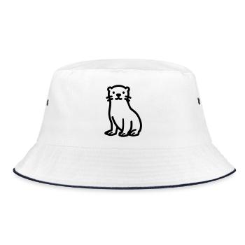 Otter - Bucket Hat - Weiß/Navy - Vorne