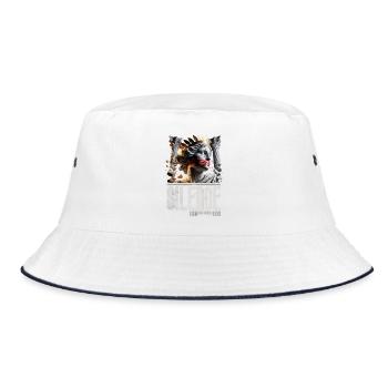Silence – Die Macht des Schweigens - Bucket Hat - Weiß/Navy - Vorne