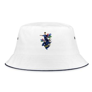 Curacao - Curaçao - Flags - Bucket Hat - white/navy - Front