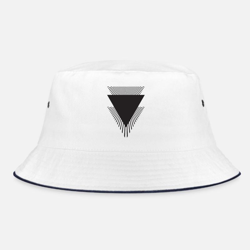 Radiant Triangles Geometry Bucket Hat