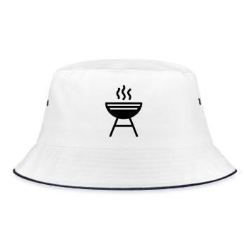 Barbecue - Bucket Hat - white/navy - Front