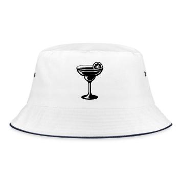 Verre Margarita - Bob - blanc/marine - Devant