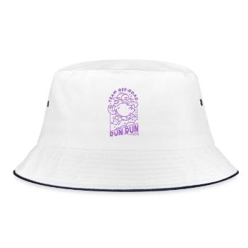 Team Off Road Trail Running - Bucket Hat - white/navy - Front