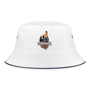 GR20 Corse Finisher - Bucket Hat - white/navy - Front