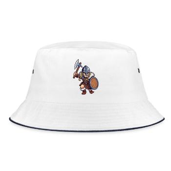 Kämpfender Germane - Bucket Hat - Weiß/Navy - Vorne
