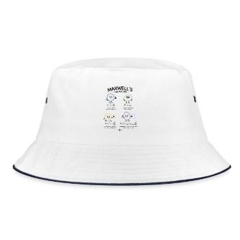 Maxwell's equations - Bucket Hat - white/navy - Front