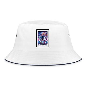 We Own The Night - Bucket Hat - white/navy - Front