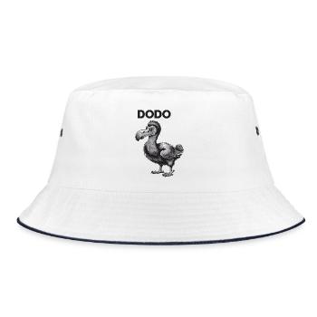 Dodo Extinct Bird Funny Dodo For - Bucket Hat - white/navy - Front