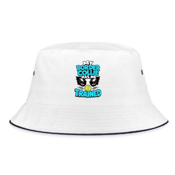 Border Collie m’a dressé, un cadeau drôle de propriétaire de chien - Bob - blanc/marine - Devant