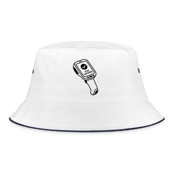 scan - Bucket Hat - white/navy - Front