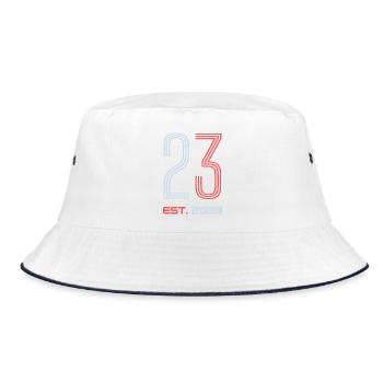 « 23 Est. 2003 » Design d’anniversaire - Bob - blanc/marine - Devant