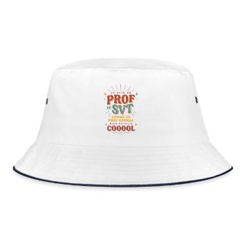 Prof de SVT super cool, idée cadeau Prof cool - Bob - blanc/marine - Devant