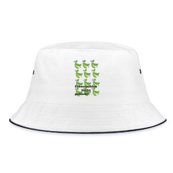 Erbsenzaehlen_leicht_gemacht - Bucket Hat - white/navy - Front