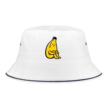 Amateur de Bananes Humour Fruit - Bob - blanc/marine - Devant