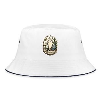 TWIG CLUE WALK - Bucket Hat - Weiß/Navy - Vorne