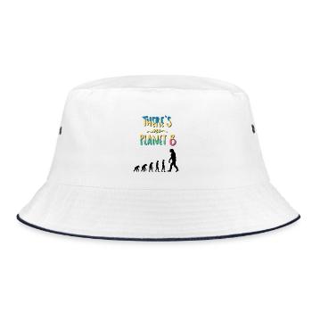 Kein B - Bucket Hat - Weiß/Navy - Vorne