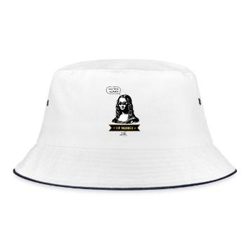 VIP Mona Lisa Party Edition - Bucket Hat - Weiß/Navy - Vorne