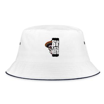 Dia de los Muertos - Bucket Hat - Weiß/Navy - Vorne