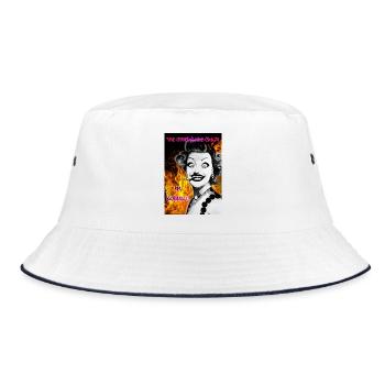 Burn_Baby-_Burn - Bucket Hat - Weiß/Navy - Vorne